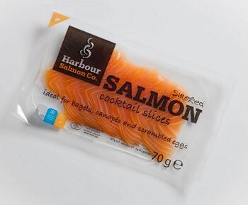 Cocktail Slices - delicious petals of cold smoked salmon Cocktail Slices - delicious petals of cold smoked salmon